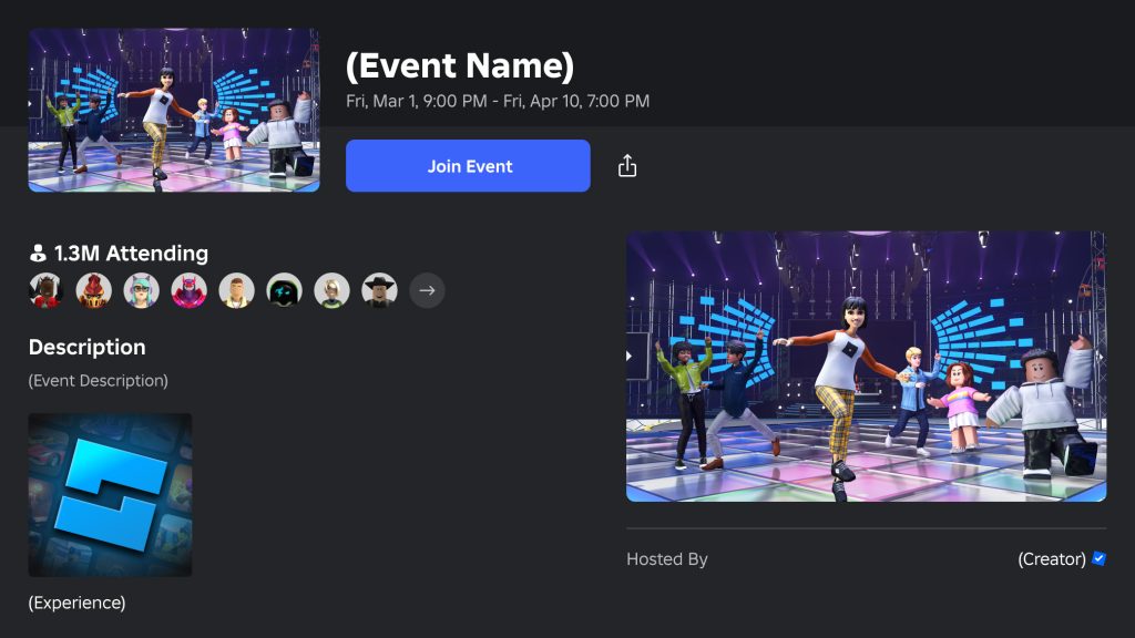 formas de hacer eventos accesibles en roblox