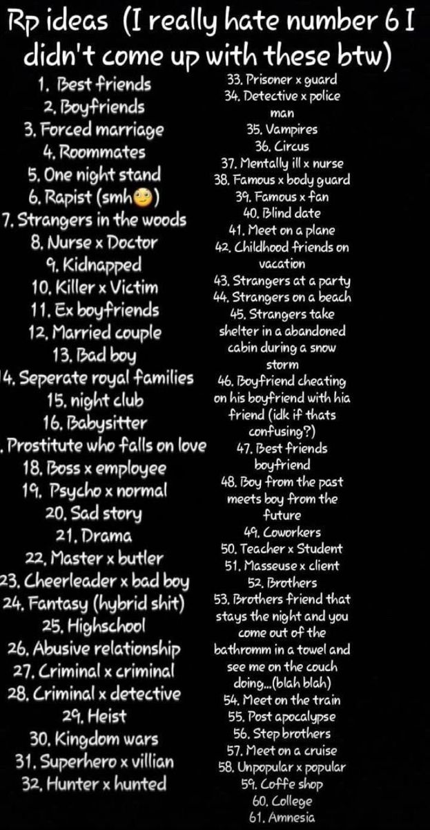 ideas para historias en rp games en